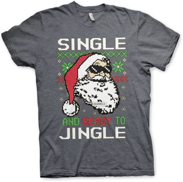 Tokigt Single And Ready To Jingle T-Shirt AB-1-23408-L1