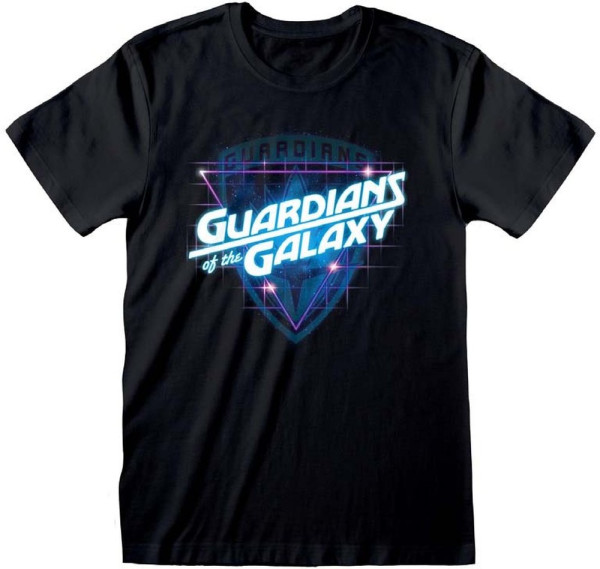 Marvel Comics Guardians Of The Galaxy - 80s Style T-Shirt Black