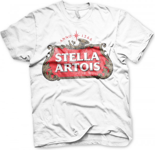 Stella Artois Washed Logo T-Shirt White