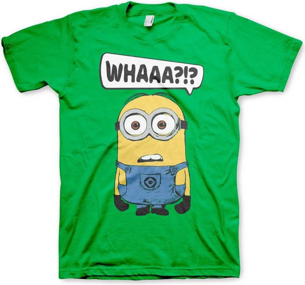 Minions Whaaa?!? T-Shirt Grün - Herren / Unisex