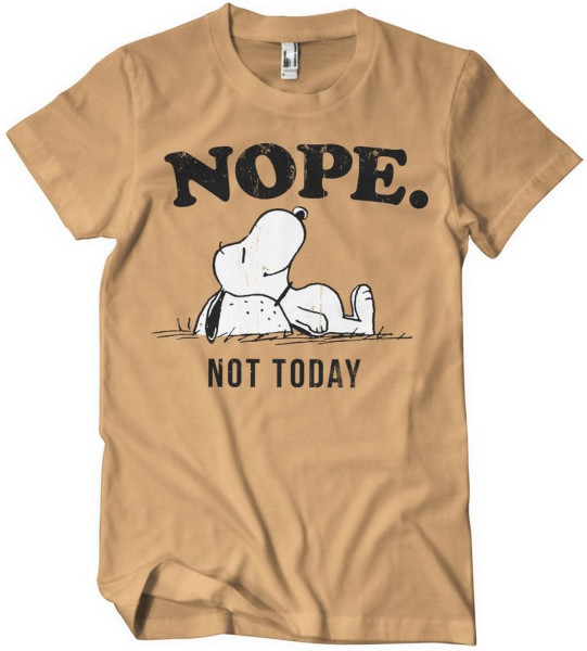 Peanuts Nope Not Today T-Shirt PNC-1-PN001-H83-1