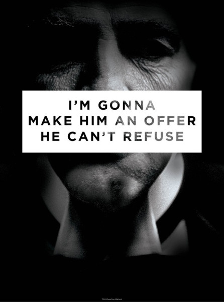 The Godfather An Offer He Can't Refuse Poster Multicolor
