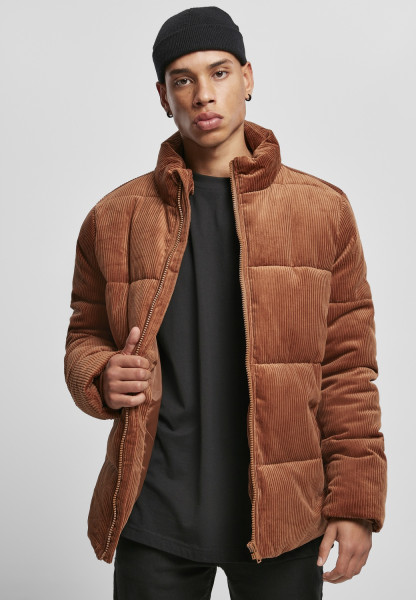 Urban Classics Jacket Boxy Corduroy Puffer Jacket Toffee