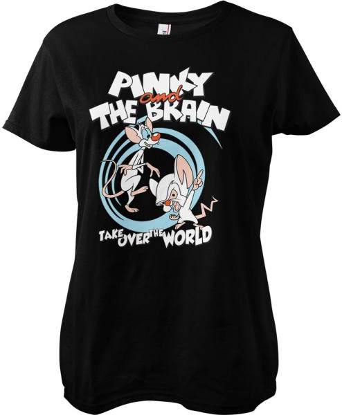 Pinky and the Brain Damen T-Shirt Take Over The World Girly Tee WB-5-PAB001-H73-16