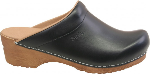 Sanita Clogs Damen Sandalen Original-Sandra Open Black