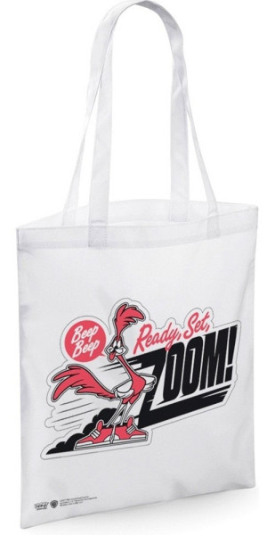 Looney Tunes Road Runner BEEP BEEP Tote Bag Tasche White