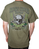 OCC Orange County Choppers T-Shirt Pipe Skull Green