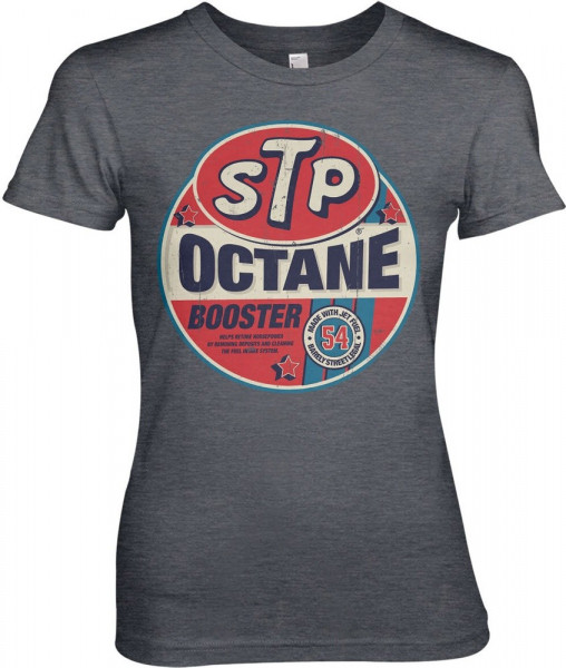 STP Octane Booster Girly Tee Damen T-Shirt Dark-Heather