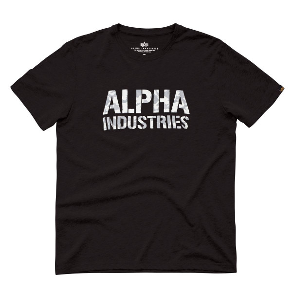 Alpha Industries Camo Print T T-Shirt / Unisex Black/White
