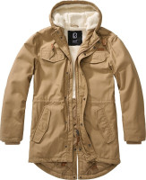 Brandit Herren Jacke Marsh Lake Teddyparka Camel