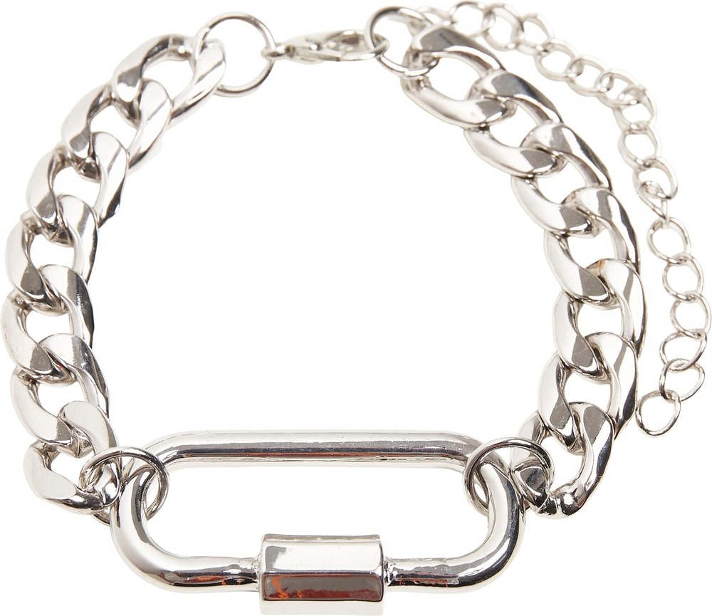 Urban Classics Fastener Bracelet Silver | Accessoires | Herren | Lifestyle