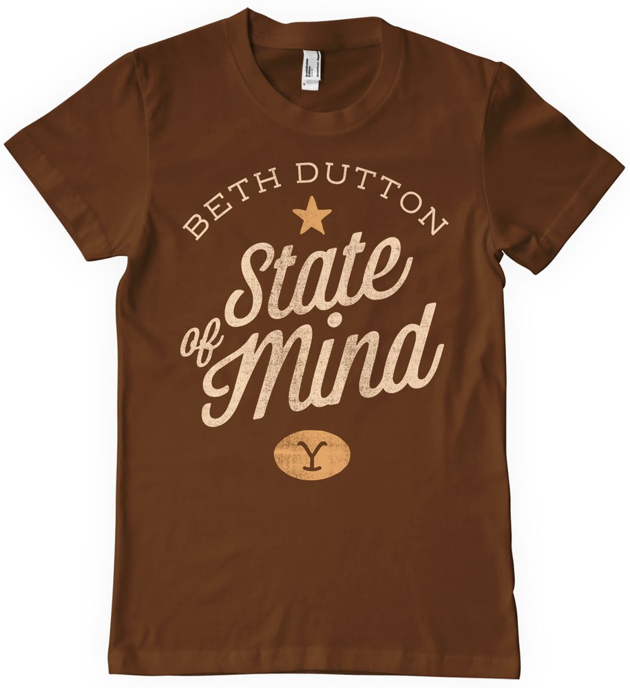 Gelbstone Beth Dutton State Of Mind T-Shirt Braun - Herren / Unisex