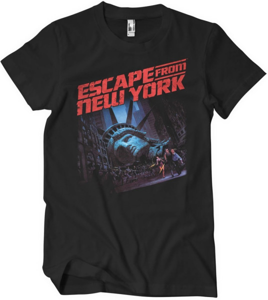 Escape From New York Poster T-Shirt Black