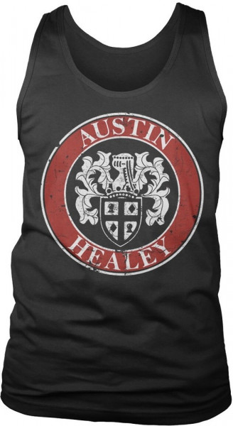 Austin Healey Distressed Tank Top Black