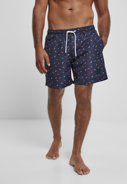 Urban Classics Swim Shorts Pattern Swim Shorts Sunglasses Aop