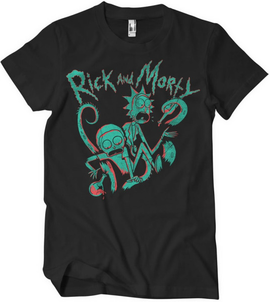 Rick And Morty Duotone T-Shirt Black