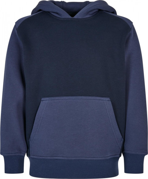 Urban Classics Jungen Boys 2-Tone Fake Raglan Hoody Midnightnavy/Darkblue