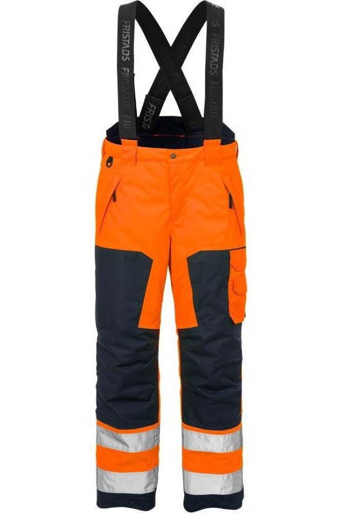 Fristads Warnschutz-Hose High Vis Airtech Winterhose Kl. 2 2035 GTT Warnschutz-Orange/Marine - Herren / Unisex