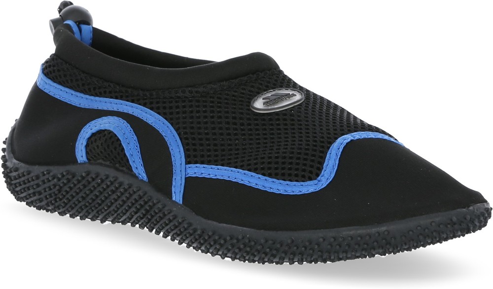 Trespass Badeschuh Paddle - Unisex Aqua Schuh Schwarz/Blau - Herren / Unisex