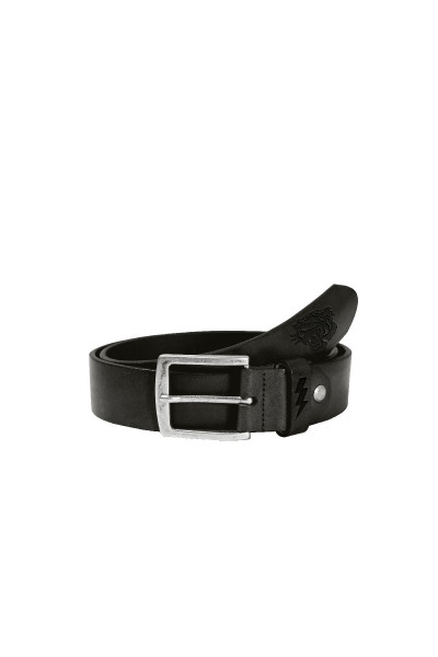 John Doe Gürtel John Doe Leather Belt Logo Black