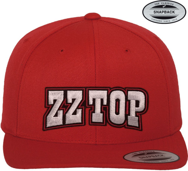 ZZ Top Premium Snapback Cap Red