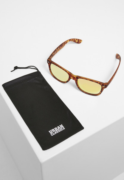 Urban Classics Sonnenbrille Sunglasses Likoma Mirror UC Brown Leo/Orange