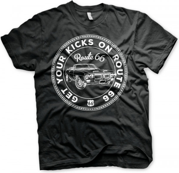 Get Your Kicks On Route 66 T-Shirt Black