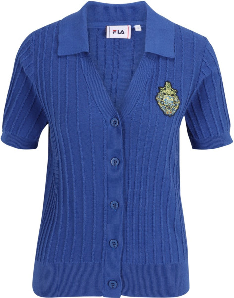 Fila Damen Kurzarmshirt Tarp Knitted Cardigan Lapis Blue