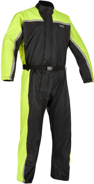 Lindstrands Regenjacke Rain Suit Sidvallen One Piece Black/Hv Yellow 720-24131004
