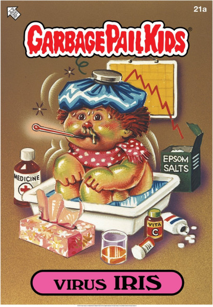 Garbage Pail Kids Virus Iris Poster 50x70 cm Multicolor
