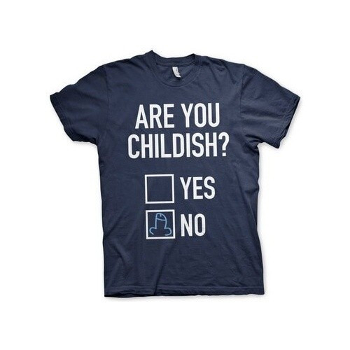 Hybris Are You Childish T-Shirt Navy