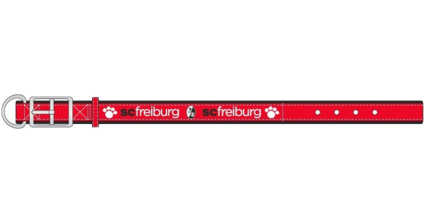 SC Freiburg SCF Hundehalsband, groß Fußball Rot