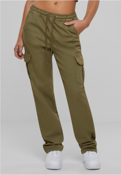 Urban Classics Damen Ladies High Waist Twill Cargo Pants TB6158