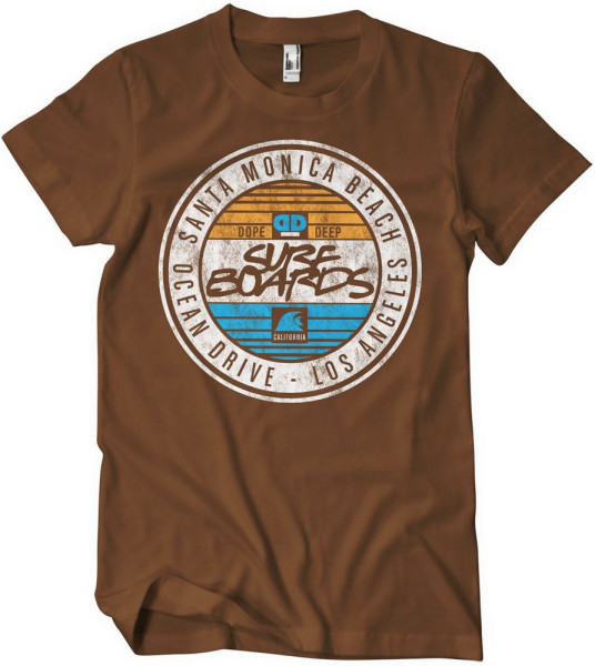 Dope & Deep Ocean Drive T-Shirt Brown
