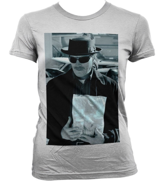 Breaking Bad Heisenberg Money Bag Girly T-Shirt Damen White