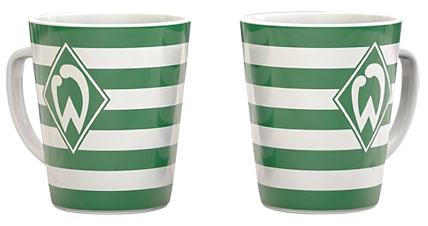 SV Werder Bremen Tasse Streifen Fussball