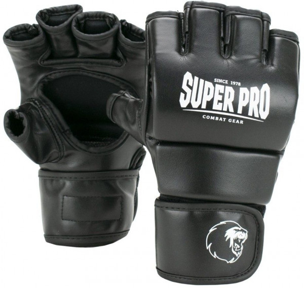 Super Pro Combat Gear Brawler MMA Handschuhe Schwarz/Weiß