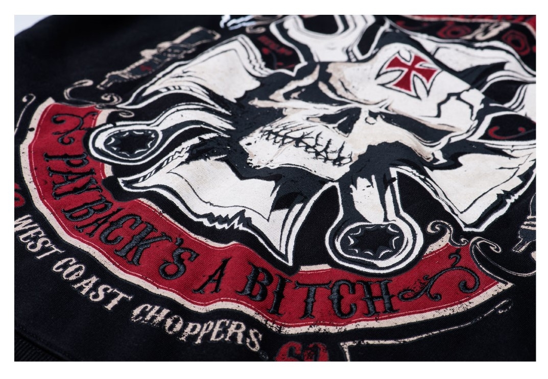 Black WCC West Coast Choppers Hell Raiser Tube Black WCC West Coast Choppers Hell Raiser Tube