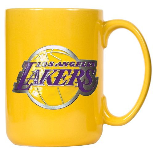 Los Angeles Lakers Tasse Metall Team Logo Basketball NBA Yellow
