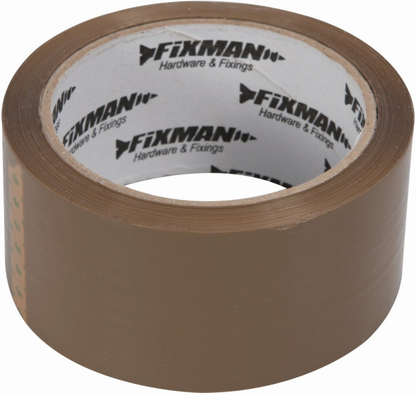 Fixman Absperr- und Klebebänder Paketband 48 mm x 66 m-Braun