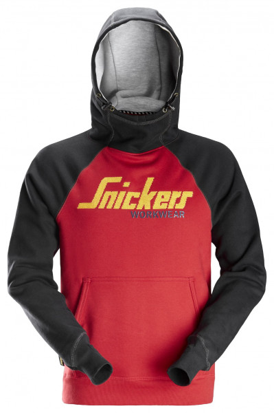 Snickers SWW Logo Arbeitshoodie Chili-Schwarz