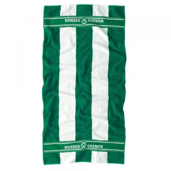 SV Werder Bremen Duschtuch Blockstreifen Fussball 1. Bundesliga Green