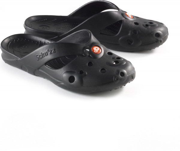 Schu'zz Schuzz Damen Badelatschen Mule Noir / Schwarz