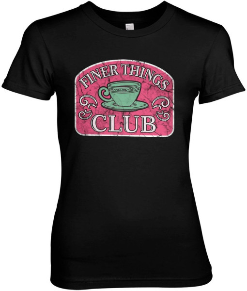 The Office Finer Things Club Girly Tee Damen T-Shirt Black