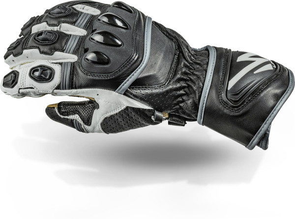Lindstrands Motorrad Handschuhe Glove Bergby Black/White 720-23110110