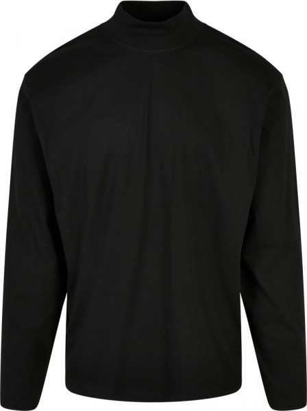 Urban Classics Heavy Boxy Mock Neck Longsleeve Black