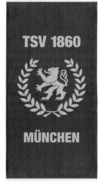 TSV 1860 München StrandtuchVictory hellgrau Fussball Grau-100x150cm