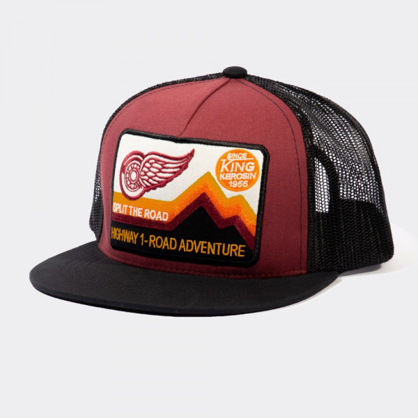 King Kerosin Snapback Mesh Cap 280323 Bordeaux