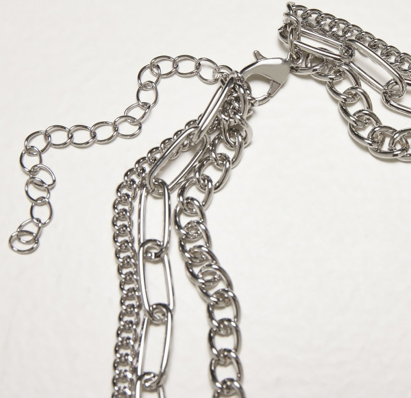 Urban Classics Kette Layering Chain Necklace Silver