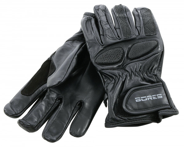 Bores Motorradhandschuhe Driver Leder Handschuhe Black